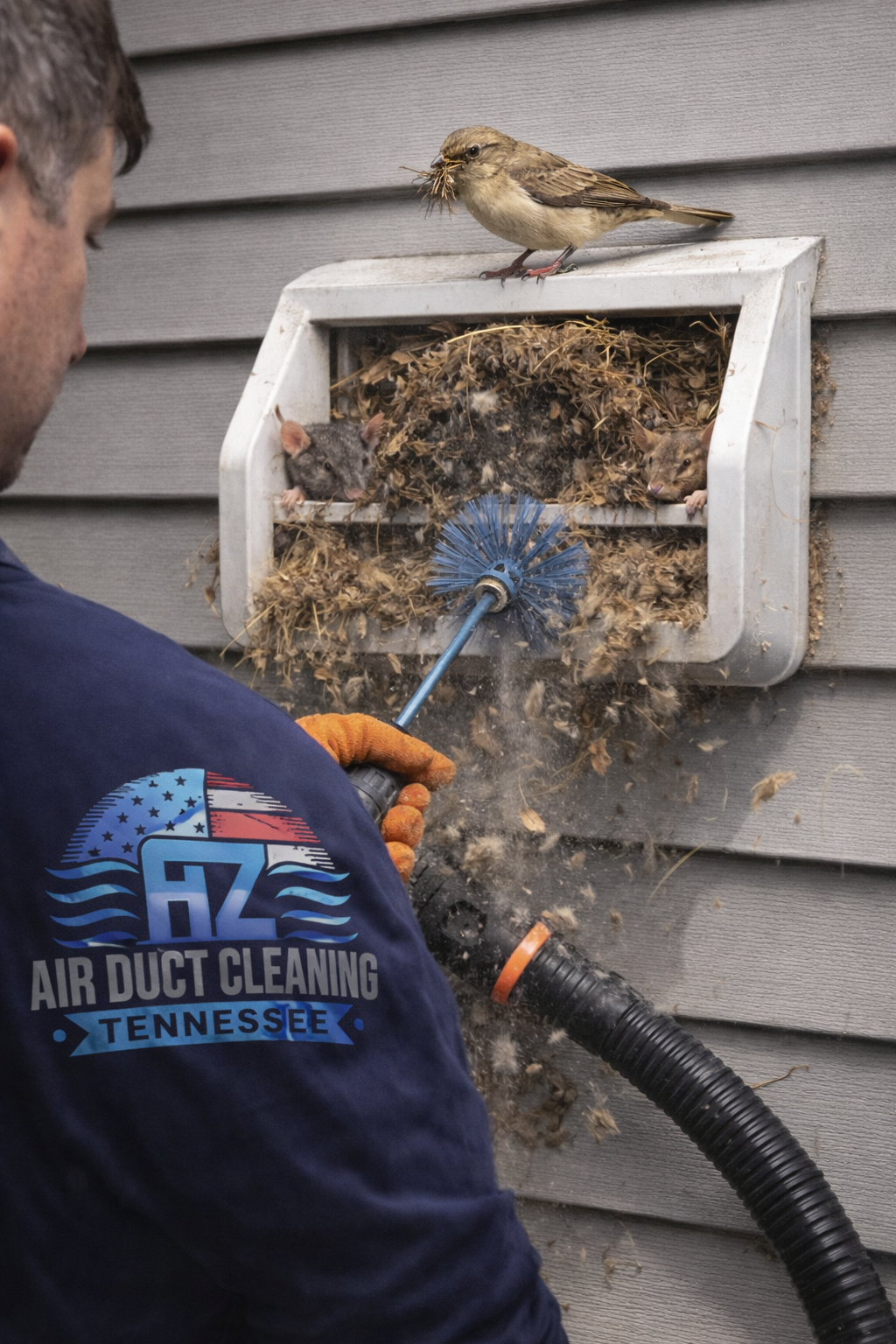How Birds, Rodents, and Nests Block Dryer Vents
